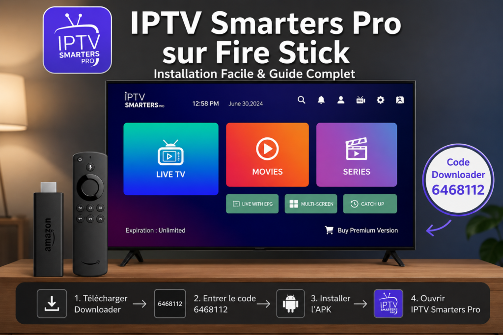 IPTV smarters sur Fire TV Stick