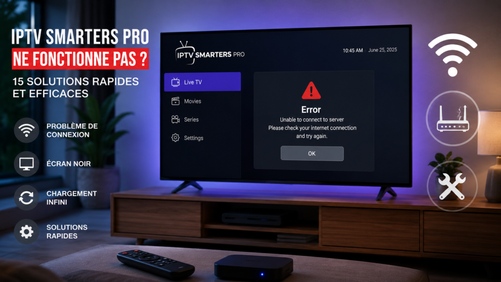 IPTV Smarters Pro Ne Fonctionne Pas